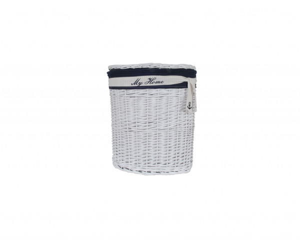 14.5" X 20" X 23" Whiteblueovalwillow Basket Set Of 5 N270-365075
