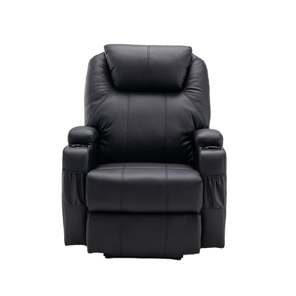 33" Black Power Heated Massage Lift Assist Recliner N270-520899