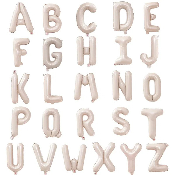 Color: army green, Ballon Size: 16INCH, Shape: T, Ships From: CHINA - 16Inch A-Z Letter Foil Balloo F640-12000040075968341