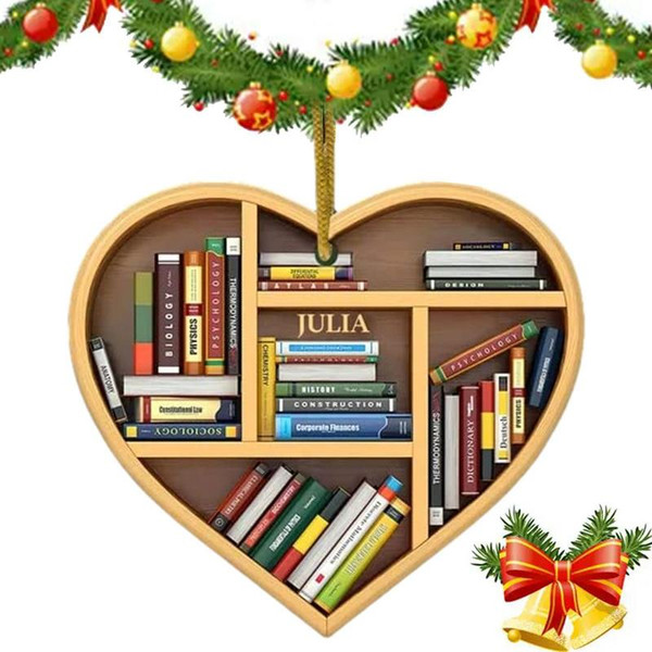 Color: PURPLE, Ships From: CHINA - Christmas Ornaments For Librarian Creative Fashionable Bookworm  F640-12000041938859727