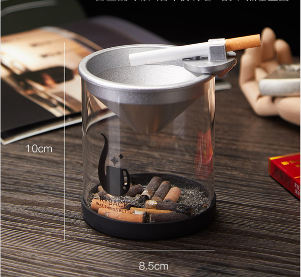 Color: 1style - Funnel Ashtray Creative Household Trend Ashtray Q119-CJHD112291201AZ