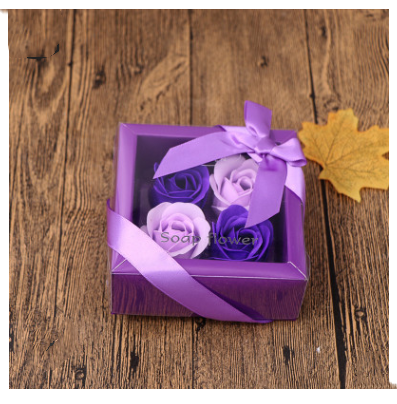 Color: Purple 6style - Soap Flower Gift Box Valentine's Day Gift Mother's Day Creative Gifts Bear F Q119-CJJJJRHD00307-Purple 6style