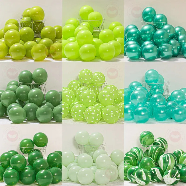 Color: Olive, Ballon Size: 10inch, Ships From: CHINA - 10inch 20/50/100pcs Vintage Olive Green Avoc F640-12000036619059334