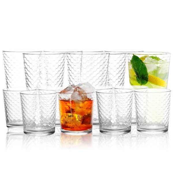 Pasabahce 16 Piece Horizon Double Old Fashioned and Tumbler Glass Set D970-96376-1104721