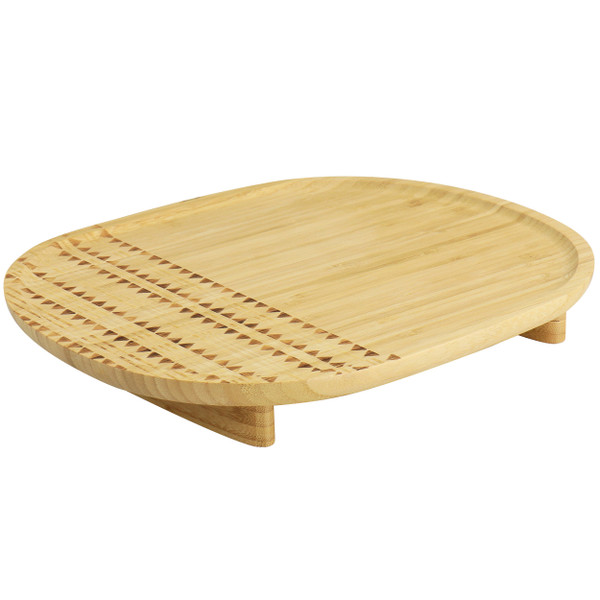 Gibson Home 13.5 Inch Sadler Wooden Serving Tray D970-129400.01