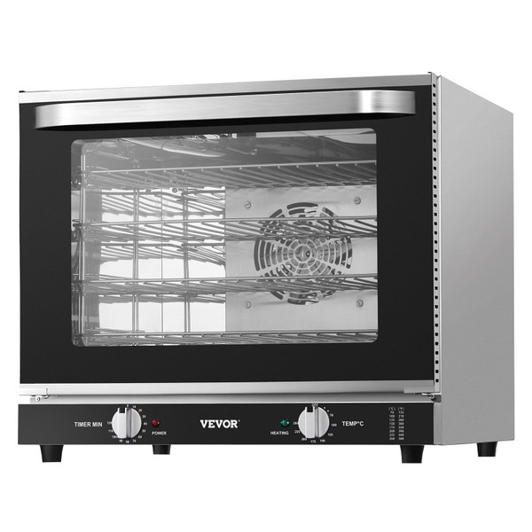 Commercial Countertop Oven, 66L 4-Tier Toaster Oven, 2800W Electric Baking Oven with Tempered Glass E415-TMSSYKXJXS660N61EV1