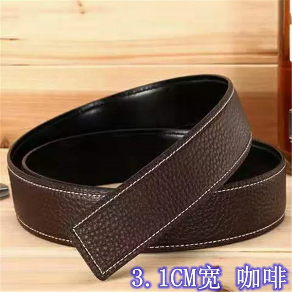 Color: Desert Camouflage, Belt Length: 120cm - 3.1cm No Buckle Belt Brand Belt Men High Quality Mal F640-12000016390850825
