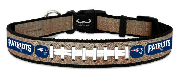 New England Patriots Pet Collar Reflective Football Size Medium Alternate Z157-4421407914