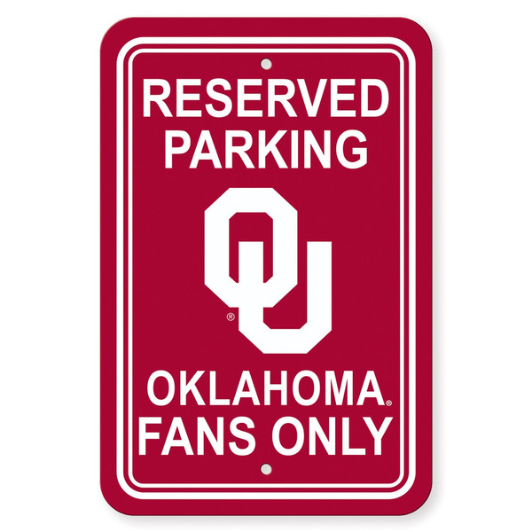 Oklahoma Sooners Sign 12x18 Plastic Reserved Parking Style CO Z157-2324540282