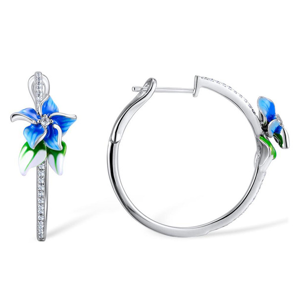 style: 1 Style - Blooming Flower Shaped Earrings Q119-CJLX118531501AZ