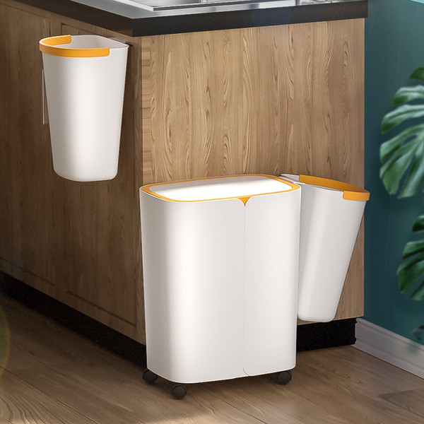style: C - Household Three-in-one Dry And Wet Separation Trash Can With Lid Q119-CJJT105622403CX