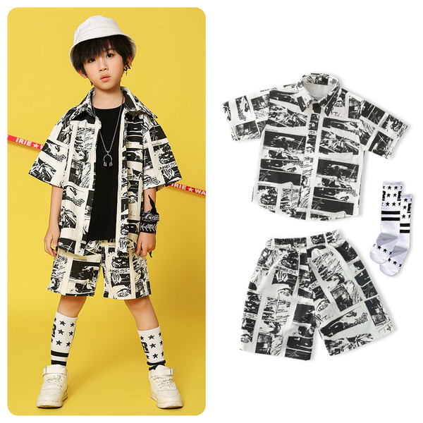 style: C, Child size: 150cm - Fashion All-Match Boy Model Catwalk Suit Q119-CJNT105720021UF