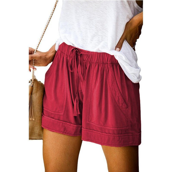 Color: Red wine, Size: 4XL - Summer New European Version Of High-Waisted Wide Loose Wide-Leg Pants Q119-CJDK112890042PK