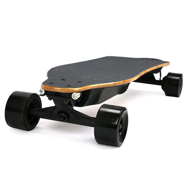 US Dual Hub Motors Electric Skateboard Strong Endurance Battery Electric Longboard with 2 Tail Ligh K484-POU_09YM3OLI_US