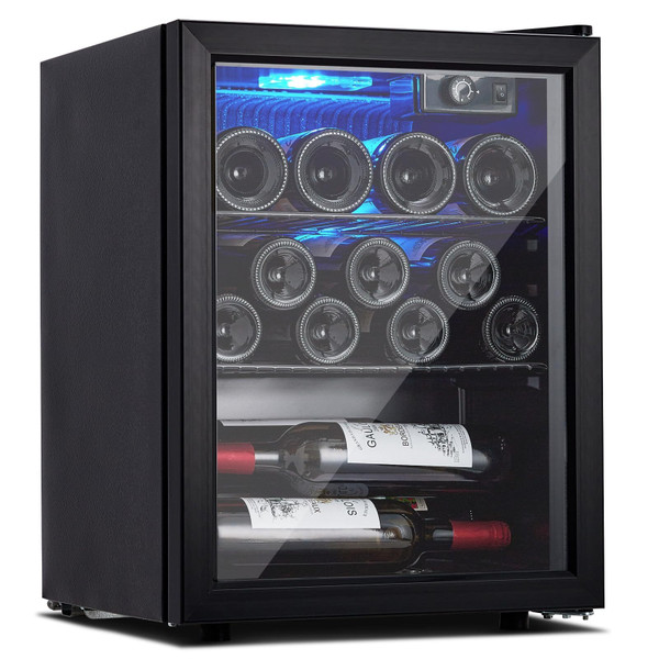 US GARVEE Wine Fridge Wine Cooler Refrigerator Temperature 7 Levels Adjustable Temperature Range 40 K484-PHO_106ZOPX5_US