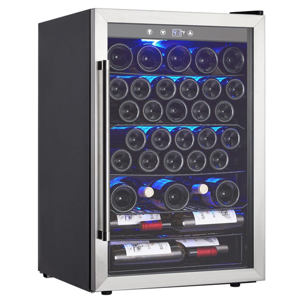 US GARVEE Wine Fridge Wine Cooler Refrigerator Temperature 7 Levels Adjustable Temperature Range 40 K484-PHO_106ZWKC3_US