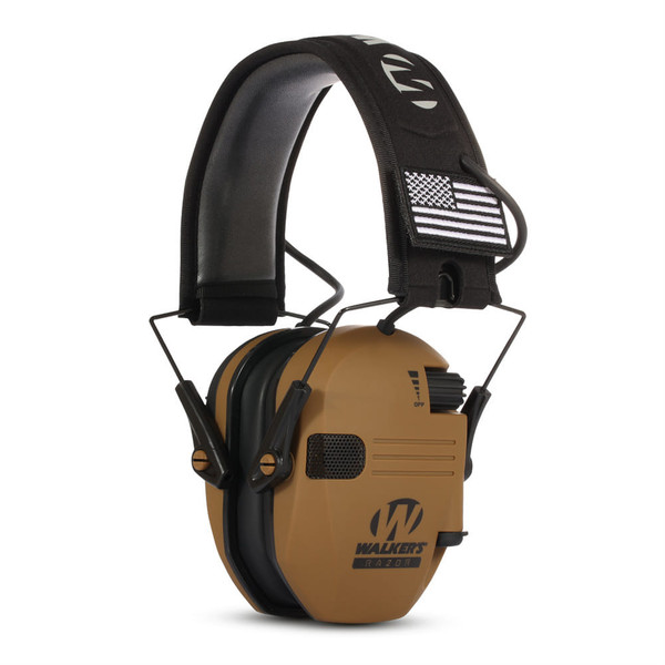 Electronic Ear Protection Earmuffs Noise Reduction Ultra-Thin Hearing Protector Muffs NRR 23dB Sand K484-PEL_0RIYV57G
