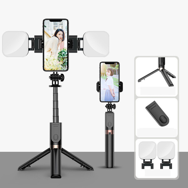 style: E, power: USB - New Aluminum Alloy Wireless Bluetooth Camera Photography Folding Selfie Stick Q119-CJSJ122978705EV