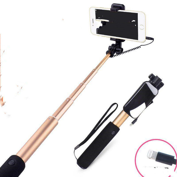 Color: Tyrant Gold, Model: IPhone - Compatible with Apple , Selfie Stick Mobile Phone Selfie Stick  Q119-CJSJ117429805EV