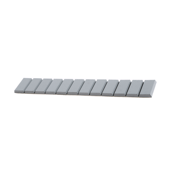Plombco Value Line steel adhesive weights, 0.5 oz segments coated in 15 lb roll with standard adh T398-PLO68413