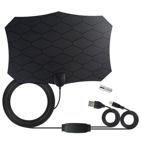 120 Miles Digital TV Antenna 25DB HDTV Antenna with Amplifier Signal Booster Radius Fox DVB-T2 Indo K484-PEL_0896XM26