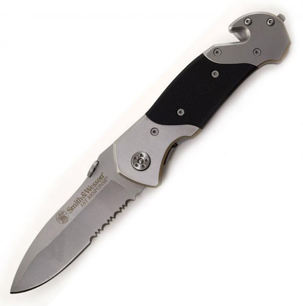 Smith & Wesson 1st Response 3.3" Folding Pocket Knife & Rescue Tool M119-SWFRS