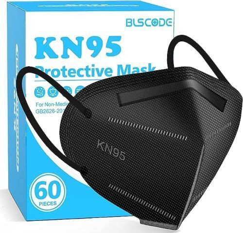 KN95 Mask Particulate Black Respirator Disposable  BX/60 B731-KN95BLK