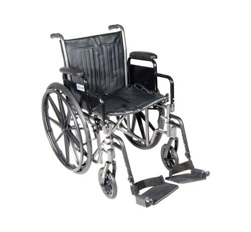 Wheelchair Econ Rem Desk Arms 20  w/SF   Dual Axle K1/K2 B731-10965J