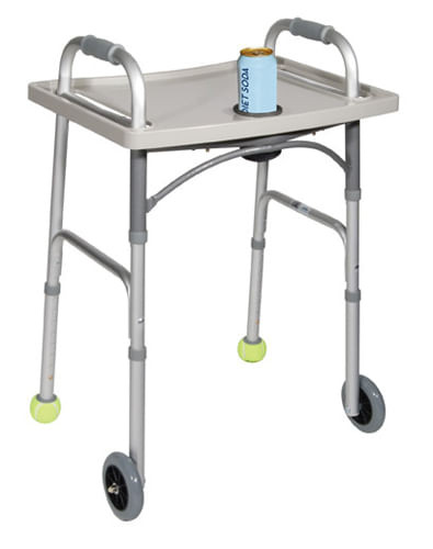 Universal Walker Tray with Cup Holder  Grey  Drive B731-1094A