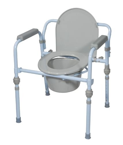 Commode  Folding Steel 3-in-1 Non-Retail Carton (Drive) Each B731-1366E