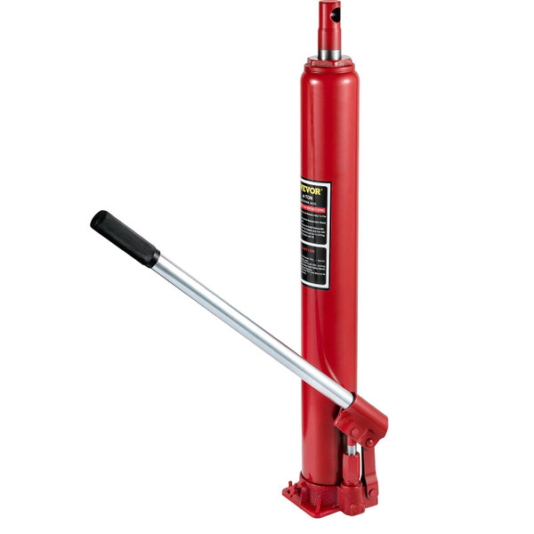 Hydraulic Long Ram Jack, 4 Tons/8818 lbs Capacity, with Single Piston Pump and Flat Base, Manual Ch E415-ZGYYQJDHSDG4TJT27V0