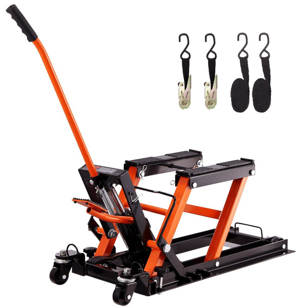 Steel Hydraulic Motorcycle Jack Stand, 1500 LBS ATV Scissor Lift Jack, 4.7"-15" Scissor Lift Jack S E415-MTCSJJYYB15004IG5V0