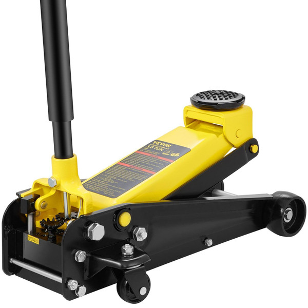 Floor Jack, 3 Ton Low Profile Floor Jack, Heavy-duty Steel Racing Floor Jack with Single Piston Qui E415-SGWSQJDTZDG3TIXQOV0