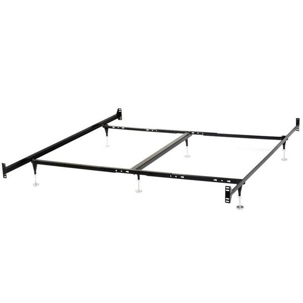 Queen Metal Bed Frame with Bolt-on Headboard Footboard Brackets Q280-QXBF1531774