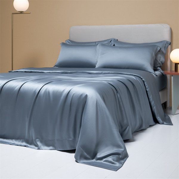 Pattern: Van Gogh Blue, Size Specification: 1.8 fitted sheet 4 pieces - 200 Luxury Lenzing Tencel Q Q119-CJCS246325406FU
