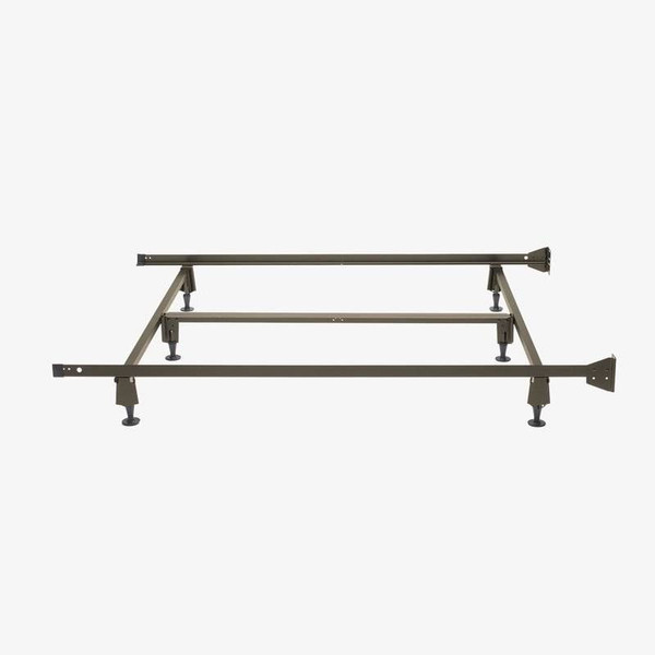 King size Steel Metal Bed Frame with Bolt-on Headboard Brackets Q280-KMBFCF124331