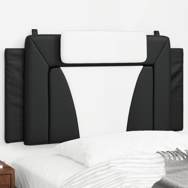  Headboard Cushion Black and White Faux leather 39.4 inches wide A949-3207726
