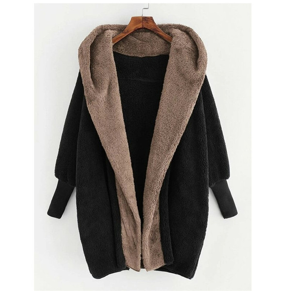 New Color Matching Hooded Loose Cardigan Jacket Q119-CJNSWTYM01001