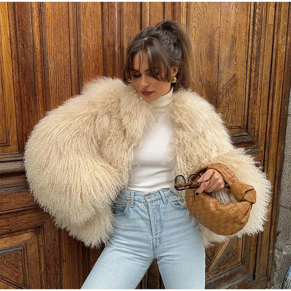 Solid Color Short Fur Warm Long Sleeves Coat Q119-CJYD2169438