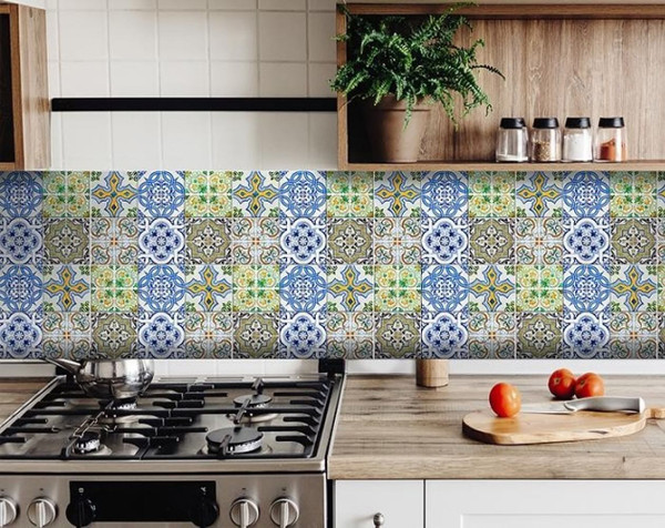 8" X 8" Cana Multi Mosaic Peel and Stick Tiles N270-400324