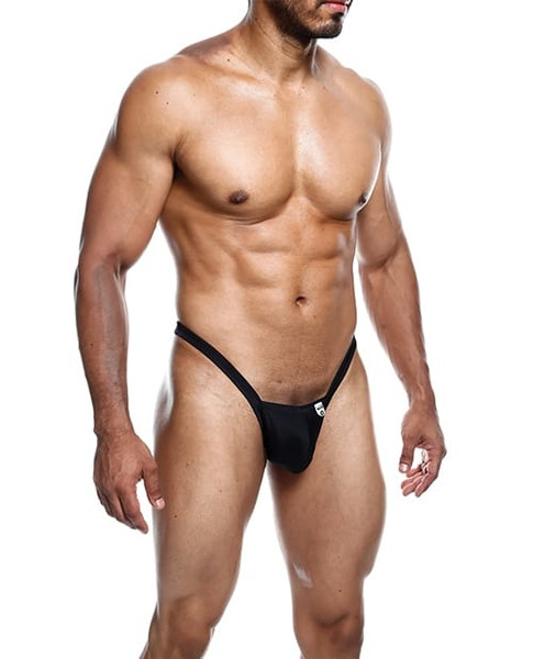 Male Basics Y Buns Thong Black MD X615-MBL52-BK-M0