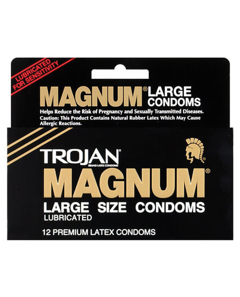 Trojan Magnum Condoms - Box of 12 X615-7606-01
