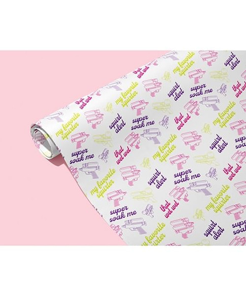 Squirt Alert Naughty Wrapping Paper X615-KK-WP-SQUIRT