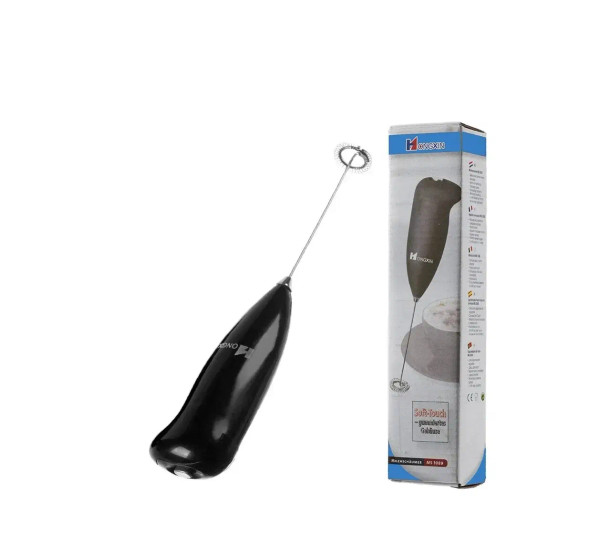 Color: Light Grey - Electric Milk Frother Handheld Mixer Coffee Foamer Egg Beater Cappuccino Stirre F640-12000033477702074