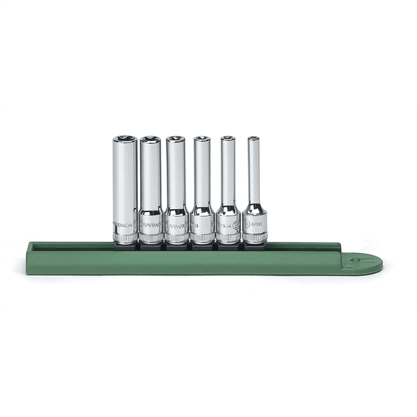 GearWrench 6 Piece 1/4 Inch Drive Deep External Torx Socket Set T398-KDT80322