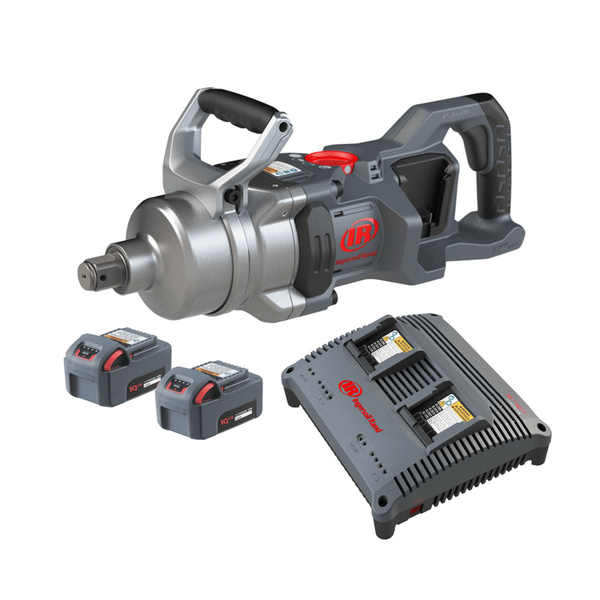 Ingersoll Rand 1 Inch 20V Cordless Impact Wrench 2 Battery Kit, 2600 ft-lb Torque, Friction Ring-Th T398-IRTW9491-K2E