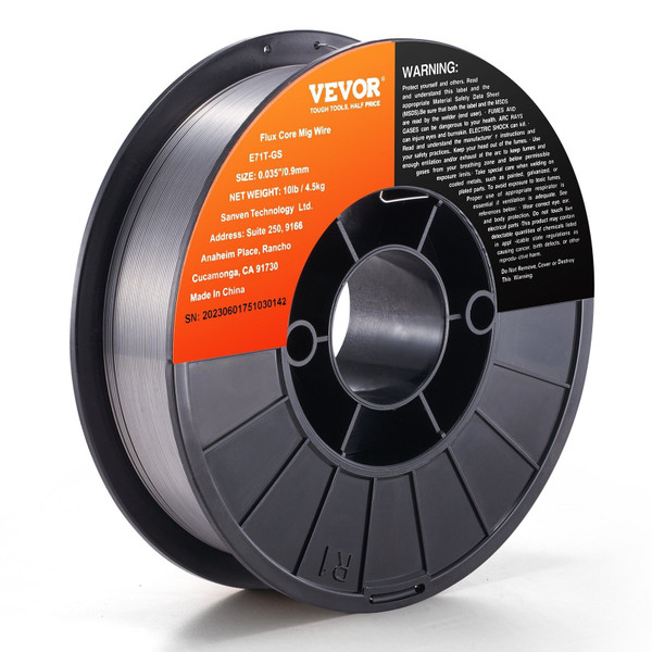 Flux Core Welding Wire, E71T-GS 0.035-inch 10LBS, Gasless Mild Steel MIG Welding Wire with Low Spla E415-YXHSJMIGE71TG6JSPV0