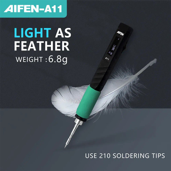 Color: WHITE, Voltage: 220V, Ships From: CHINA - AIFEN A11 USB Soldering Station Charging Soldering F640-12000039292961332