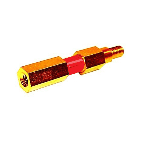 H&S AutoShot Uni-9718 Ground Earth Pin Hex Leg 58Mm Long With Red Sleeve For Aluminum Studs T398-HSA9718