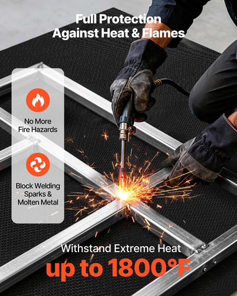 Welding Blanket Roll, 5 x 150 FT Silicone Coated Fiberglass Welding Blanket, Up to 1800?°F Heat Res E415-GJTCBLXWHTHTTMTJZ001V0